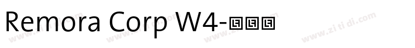 Remora Corp W4字体转换